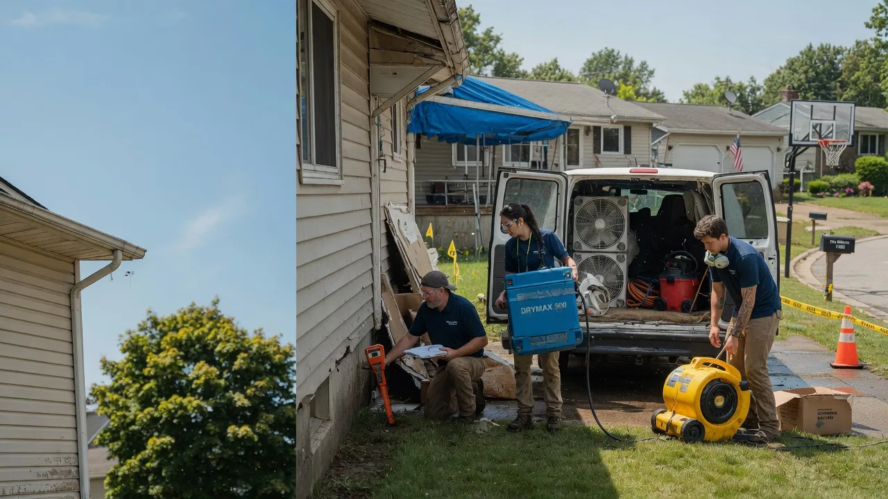 Ceiling Leak Cleanup in Bellbrook, OH near me